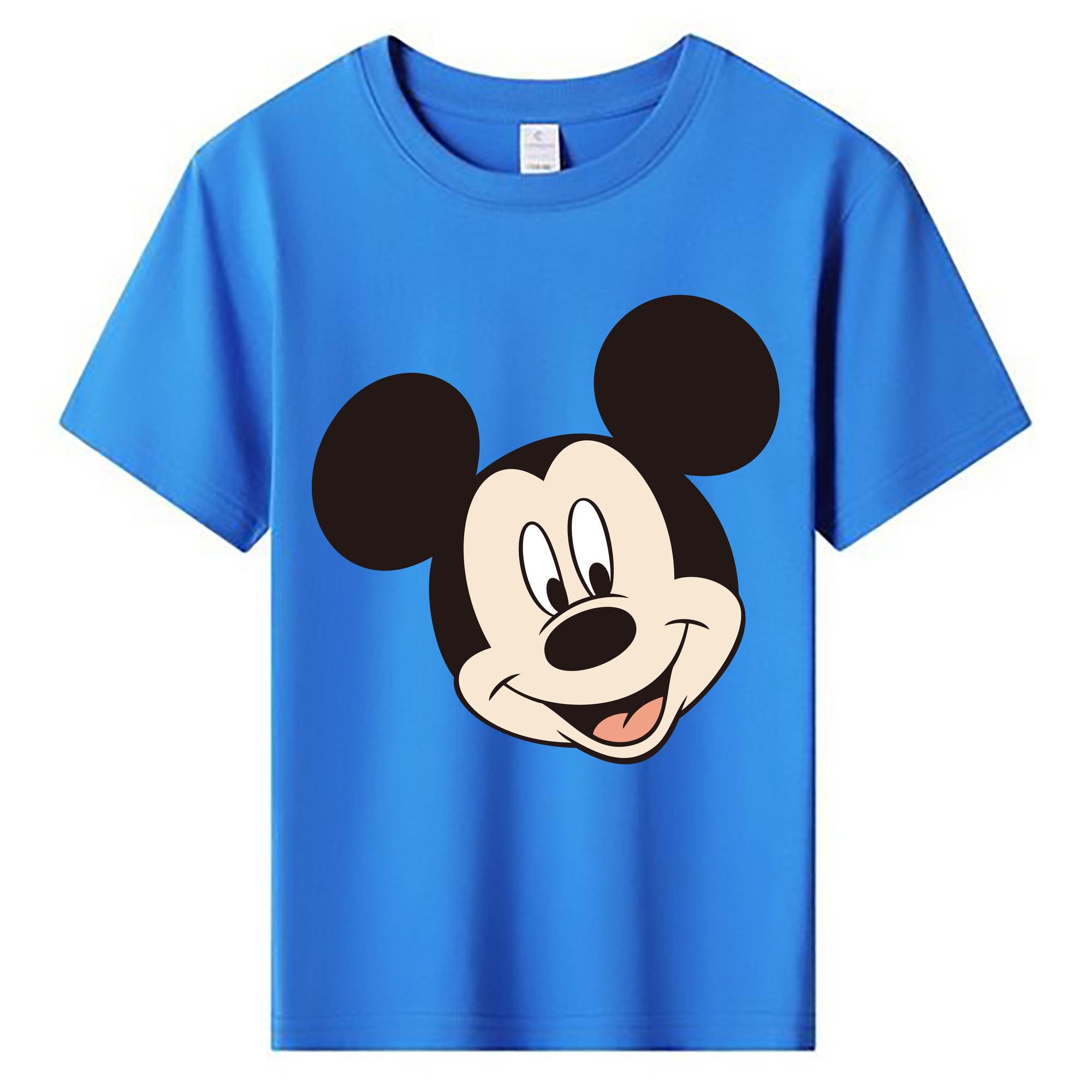 ミッキーマウス Mickey Mouse 綿100％キッズTシャツ（フロントプリント）